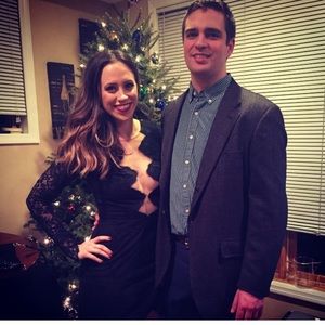 For Love and Lemons Noir Lace Mini Dress